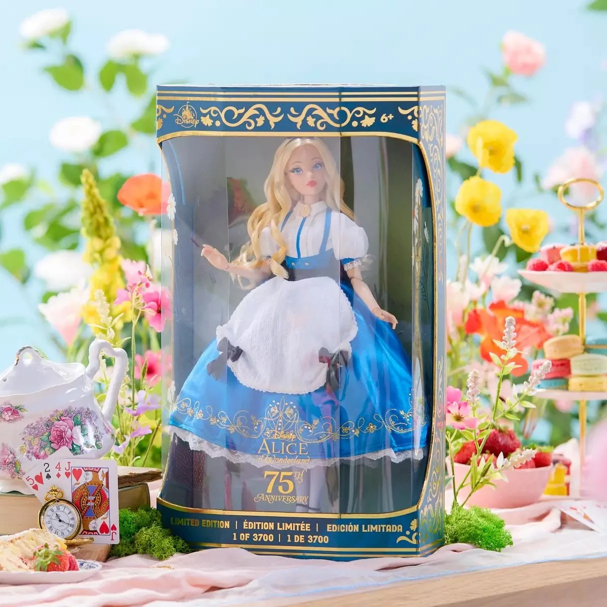 リミテッド　ドール　アリス　75周年　アニバーサリー New Alice in Wonderland Limited Edition Doll on Disney Store